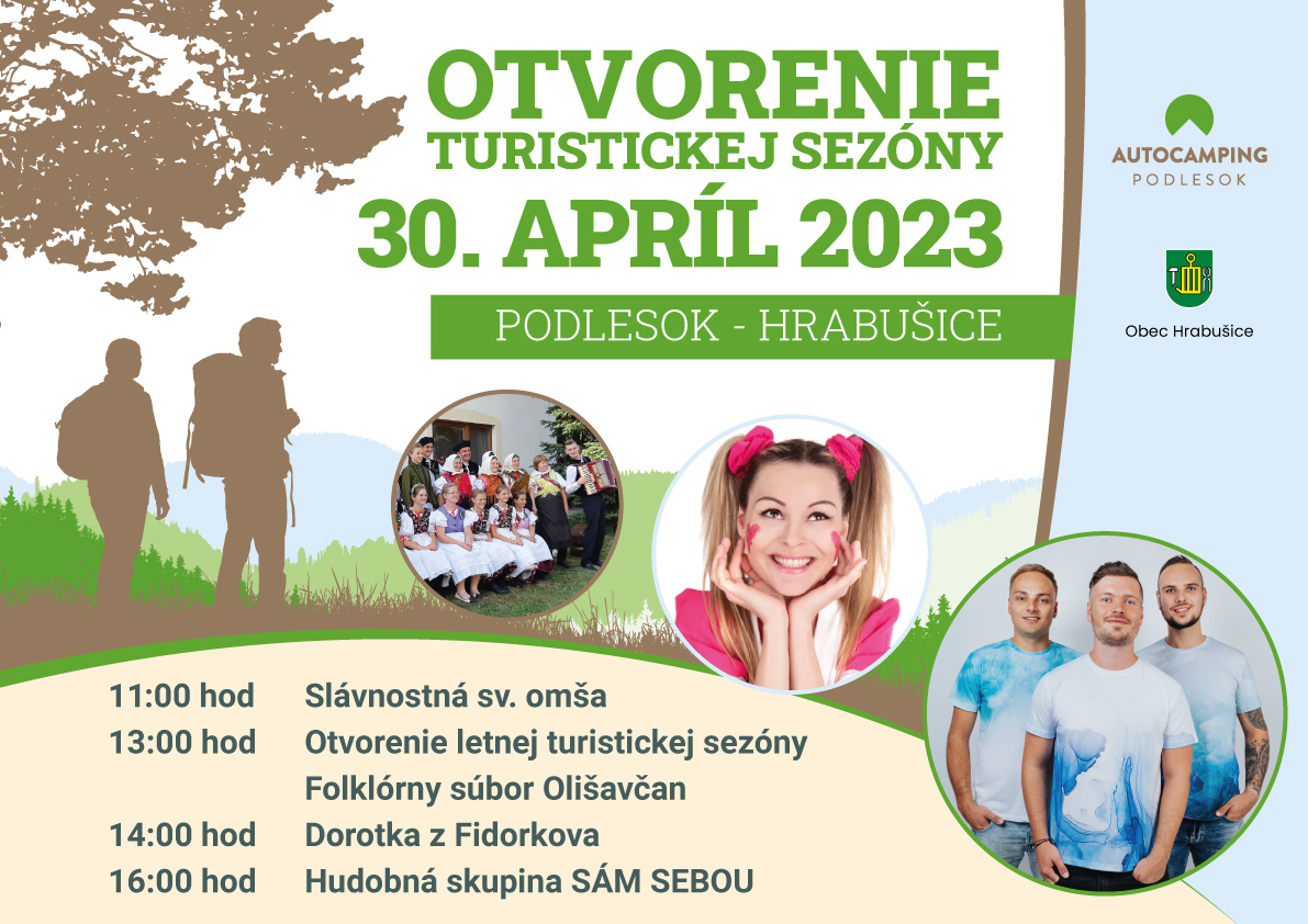 Otvorenie letnej turistickej sezóny Podlesok 2023